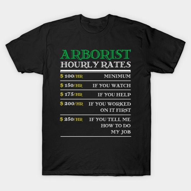 Arborist Funny T-Shirt by TheBestHumorApparel